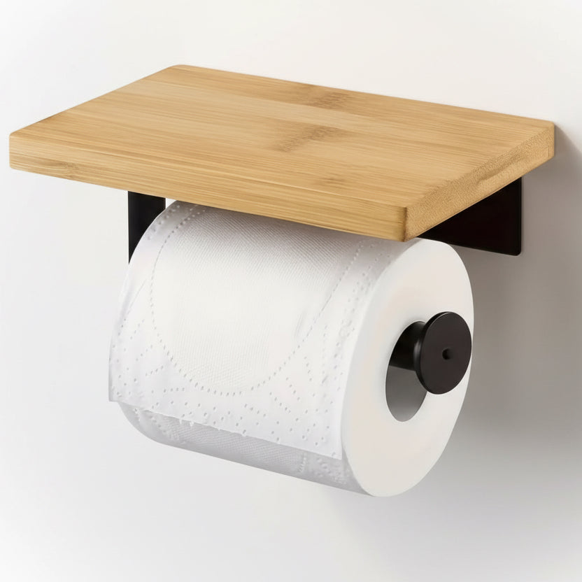 Toilettenpapier-Halterung - Holzoptik