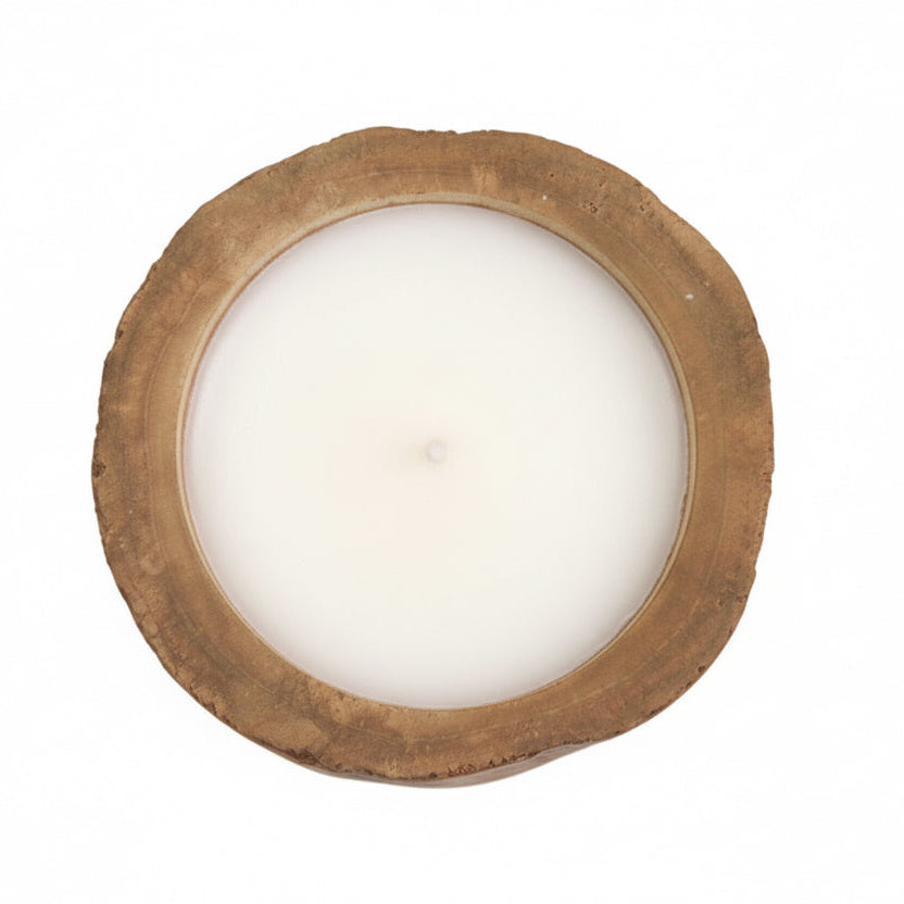 Handgeschnitzte Holz-Kerze
